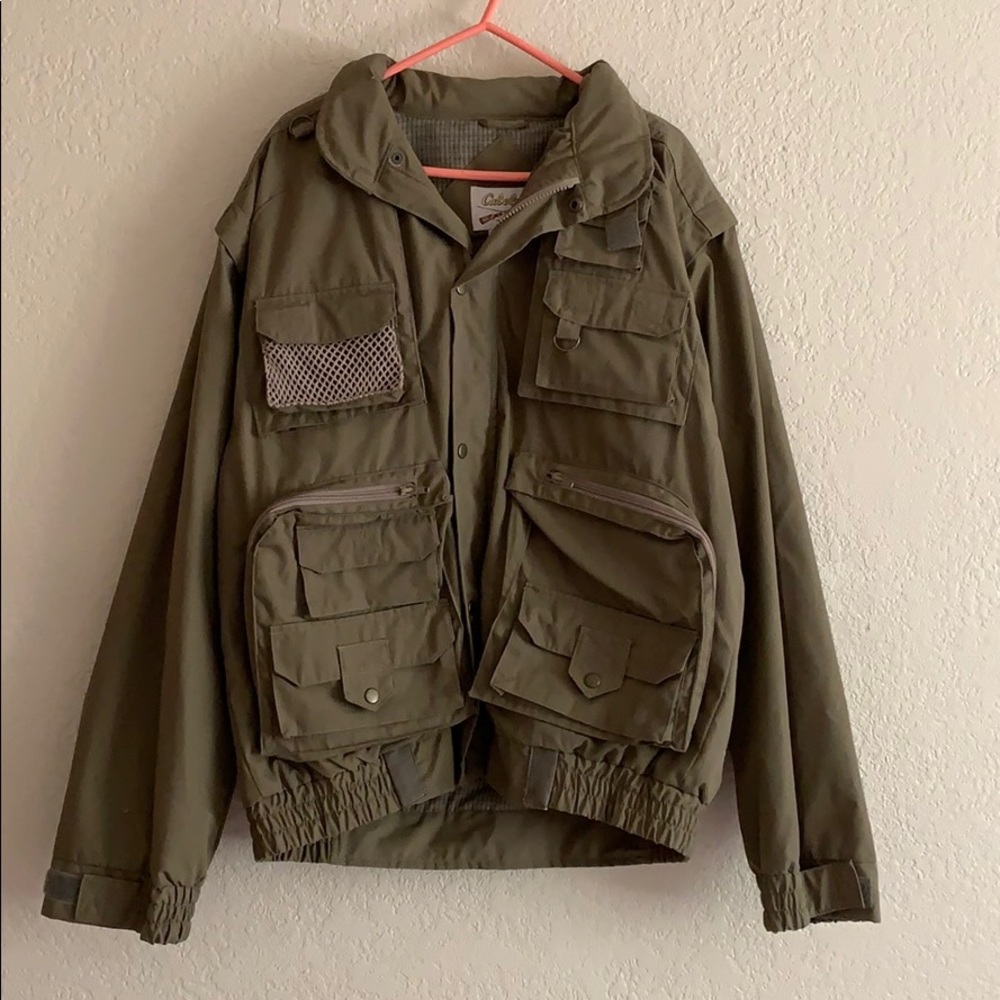 Cabela’s Men’s Fly Fishing Jacket Vest with hood